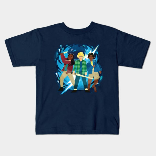 Trio Kids T-Shirt by risarodil